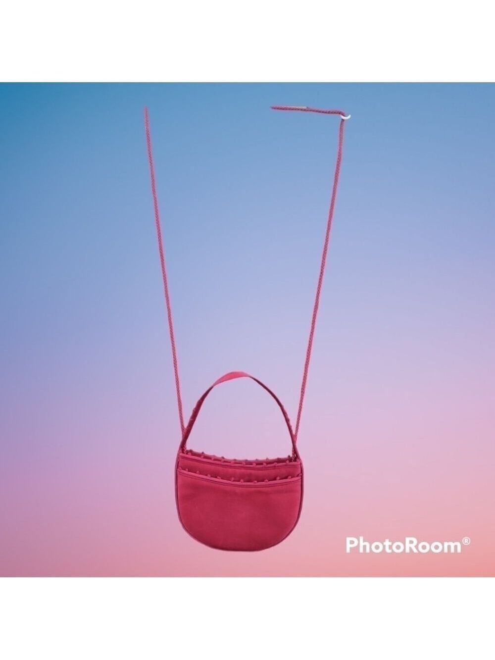 Cute little bright pink evening bag EUC